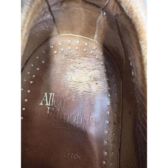 Allen Edmonds Shoes Mens 10.5 Woodstock Penny Loafers Leather Kiltie Braided Tie main image 5